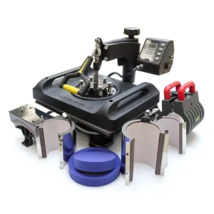 Presse à transfert thermique P8001 compatible avec mugs, t-shirts et casquettes