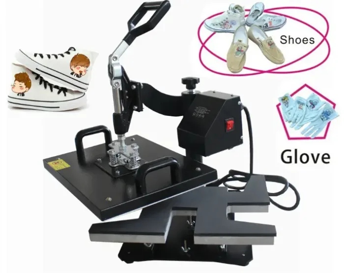 Presse à chaud ST-2130 avec plateforme pour personnalisation de chaussures et gants