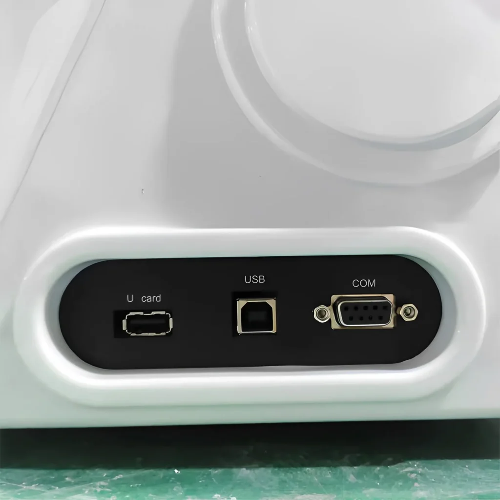 Ports de connexion USB, carte U et port série COM de la machine de découpe TN24A-CDD