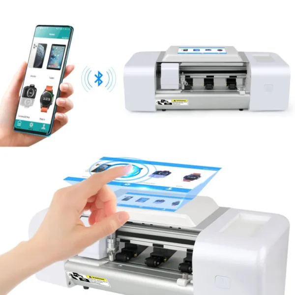 Connexion Bluetooth et interface tactile de la machine de découpe Teneth