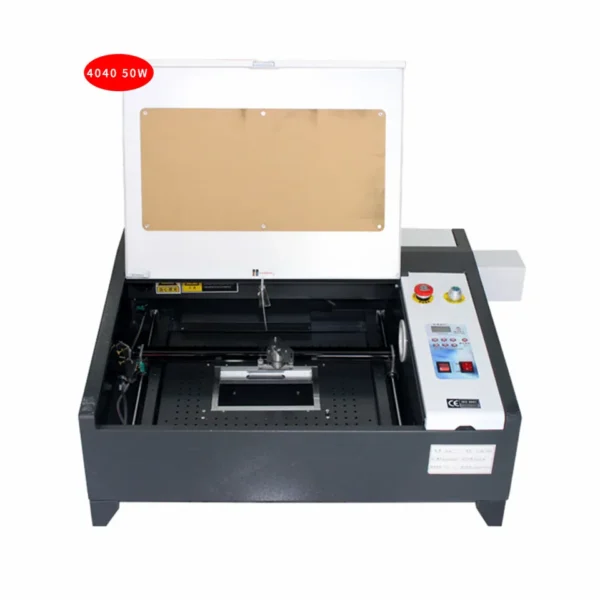 Machine laser CO₂ YQ-L4040 50W avec zone de travail 400x400mm et panneau de contrôle