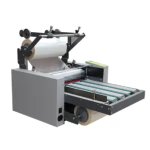 Plastifieuse L-388 à rouleaux avec convoyeur – Machine de plastification A3/A4 professionnelle