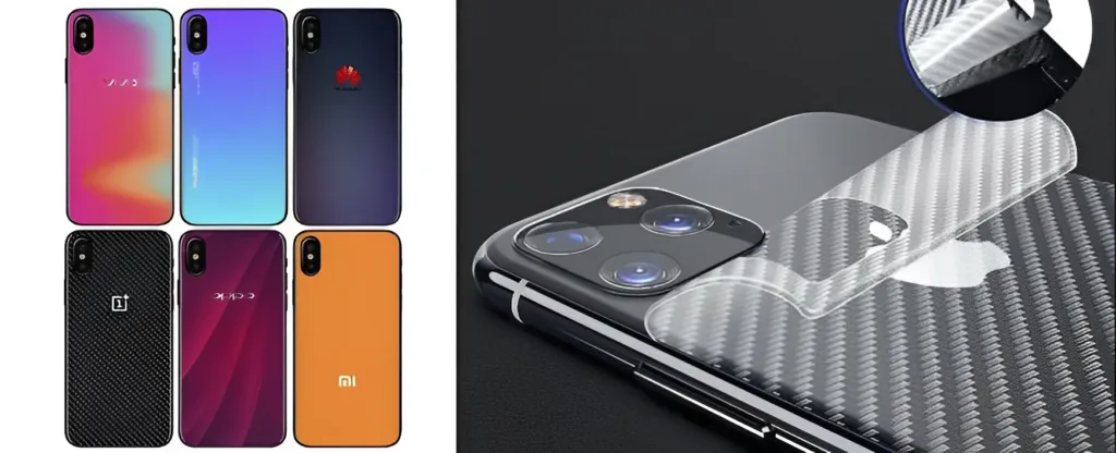 Films protecteurs arrière pour smartphones découpés sur mesure
