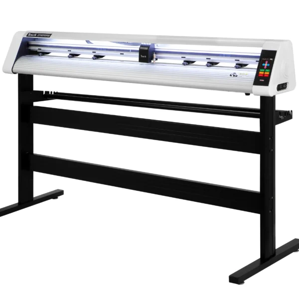 Machine de découpe TN-48A-CCD Teneth vue latérale avec écran LCD et capteur CCD