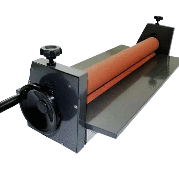 Rouleau de plastifieuse 750 mm avec manivelle et surface lisse pour un laminage uniforme