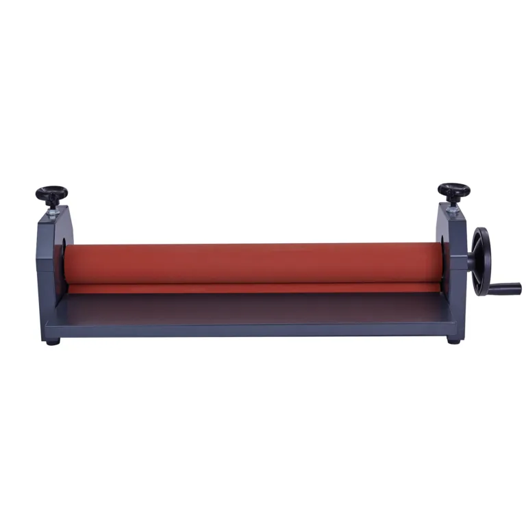 Rouleau de plastifieuse 750 mm avec manivelle de réglage, vue de face