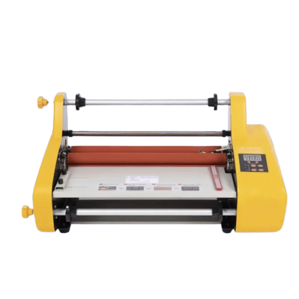 Plastifieuse FM-3810 avec rouleaux de laminage et panneau de contrôle numérique