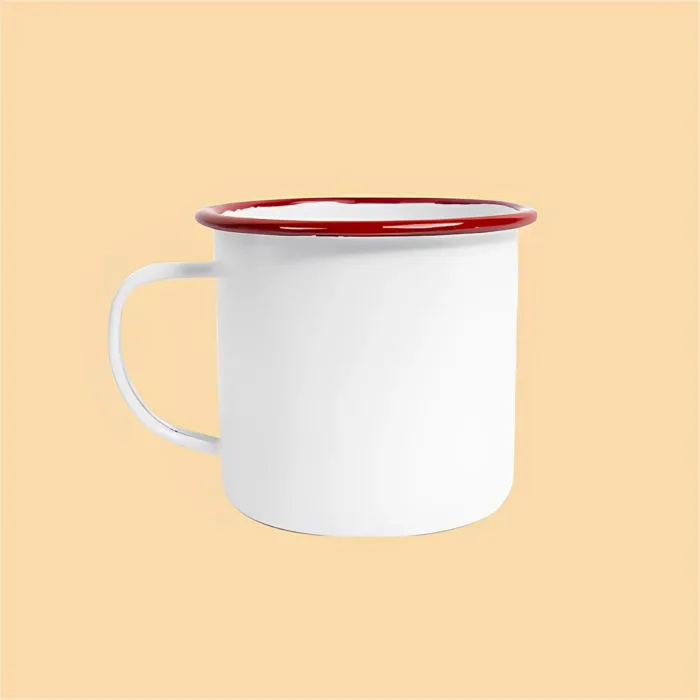 Mug metal M26 rouge